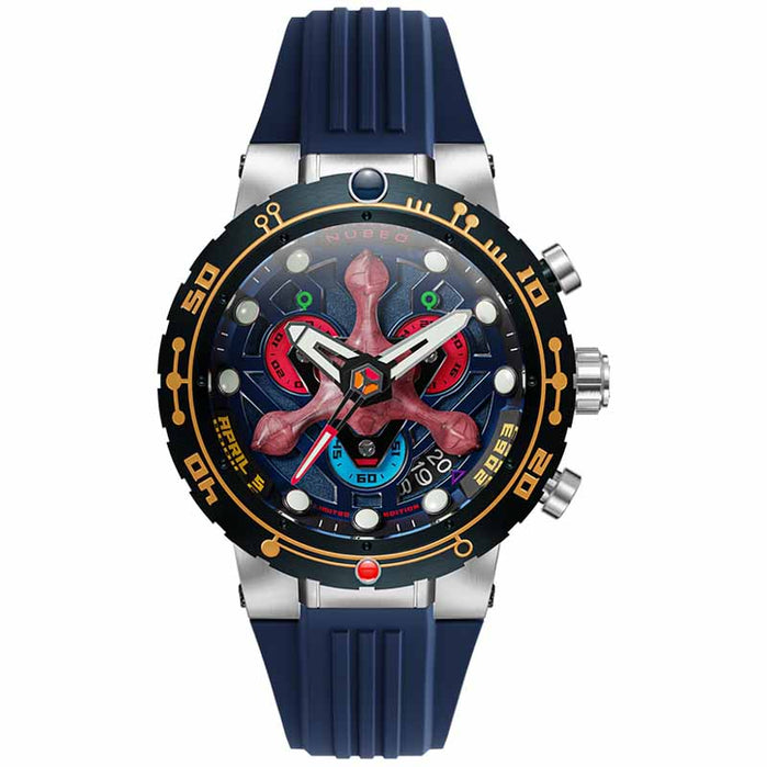 Nubeo Opportunity Chrono Star Trek First Contact Day Philosopher Blue Limited Edition angled shot picture