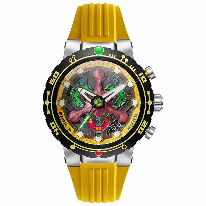Nubeo Opportunity Chrono Star Trek First Contact Day Celestial Yellow Limited Edition angled shot picture