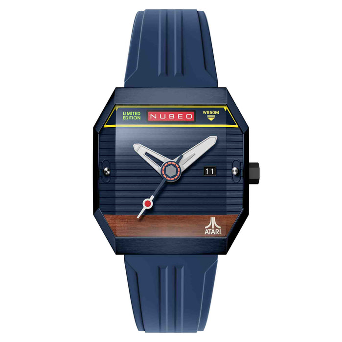 Nubeo Console Automatic Atari 2600 Binary Blue Limited Edition angled shot picture