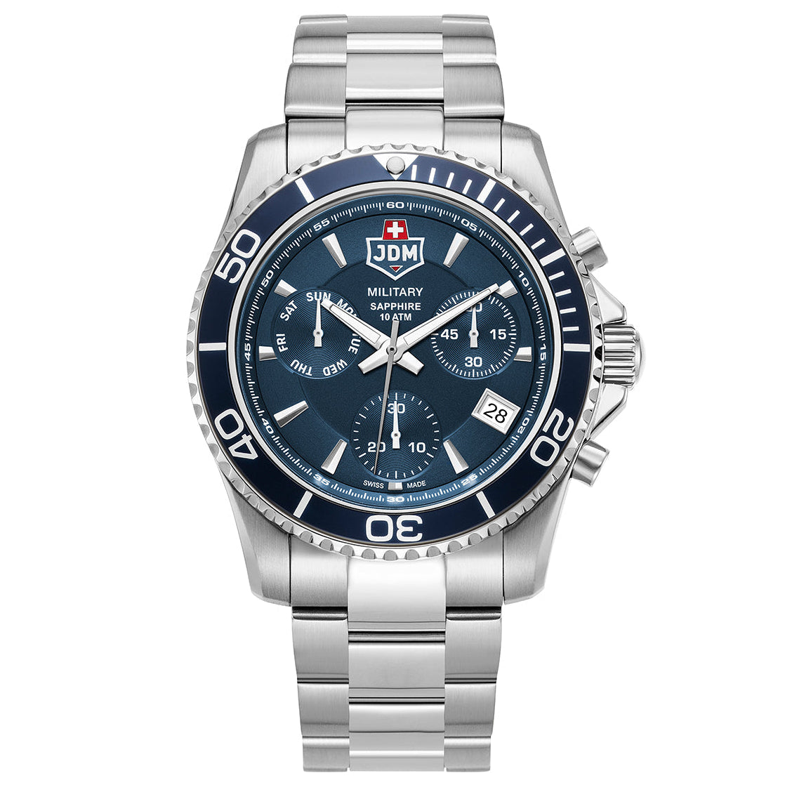 NWT Jdm Military Sierra Chrono Blue Dial Men\'s Watch Sierra Chrono – JDM-Military main image 2