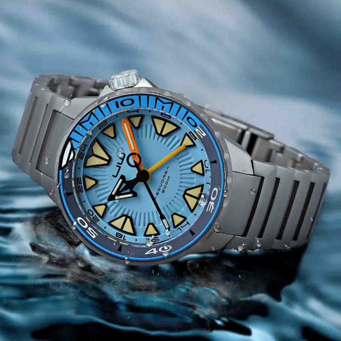 OVD UW Aequorea II Automatic Tritium Light Blue angled shot picture