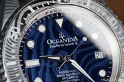 Oceaneva Deep Marine Explorer II Damascus Navy Limited Edition