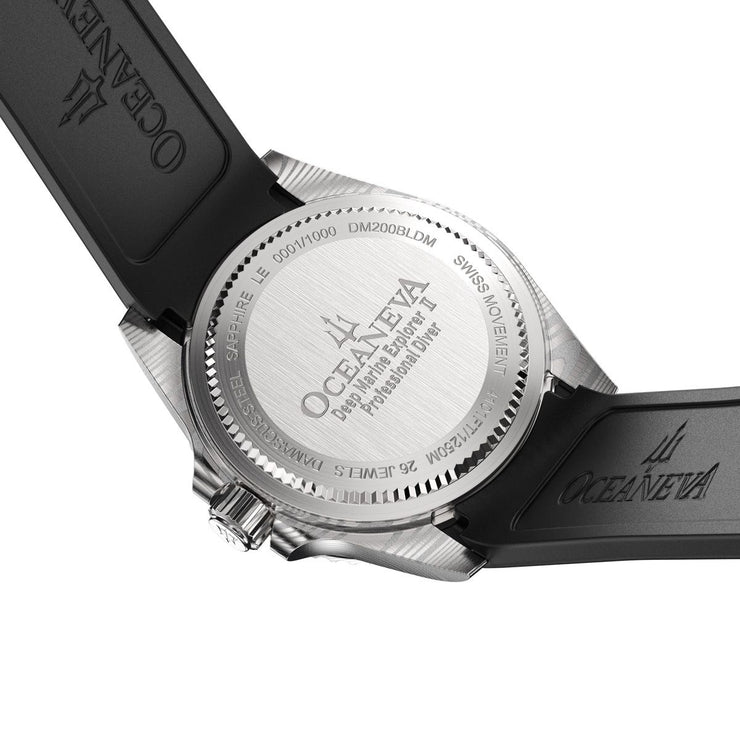 Oceaneva Deep Marine Explorer II Damascus Navy Limited Edition