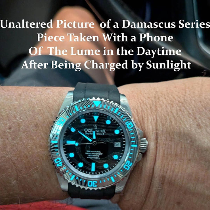 Oceaneva Deep Marine Explorer II Damascus Blue White Limited Edition