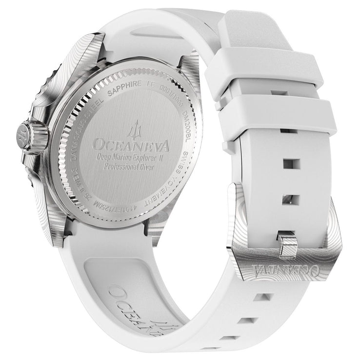 Oceaneva Deep Marine Explorer II Damascus Blue White Limited Edition