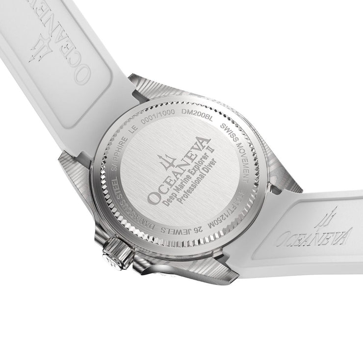 Oceaneva Deep Marine Explorer II Damascus Blue White Limited Edition