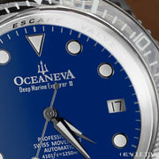 Oceaneva Deep Marine Explorer II Damascus Blue White Limited Edition