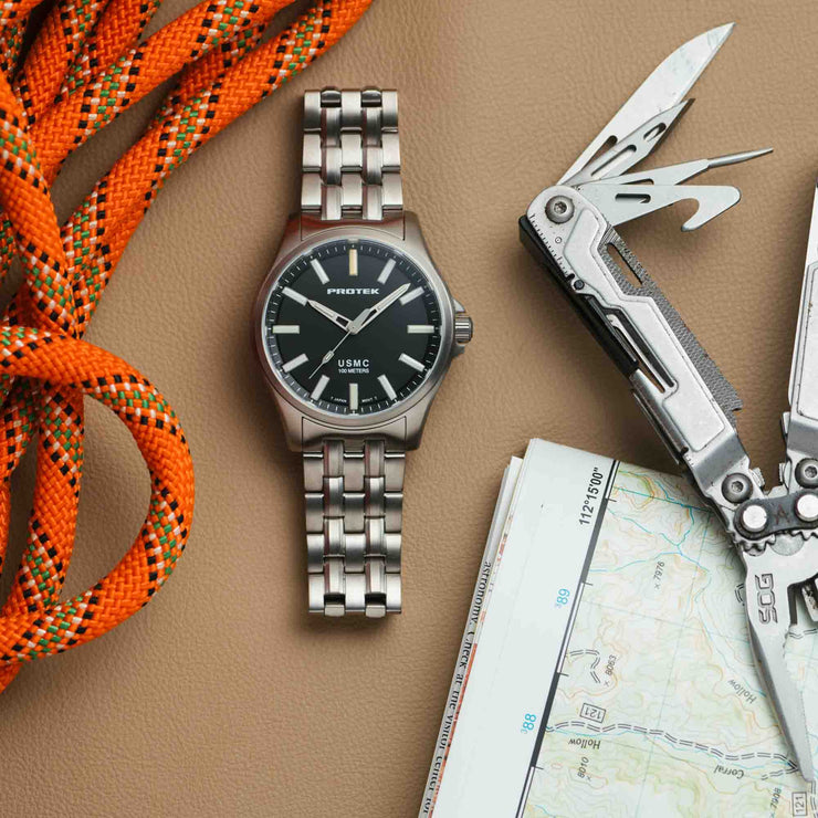 ProTek Titanium Field 3101BR USMC Series Black