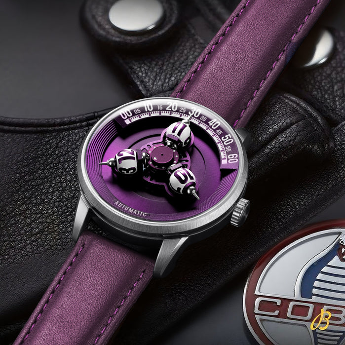 Vortichron TimeOrb 3D Wandering Hour Purple Limited Edition angled shot picture