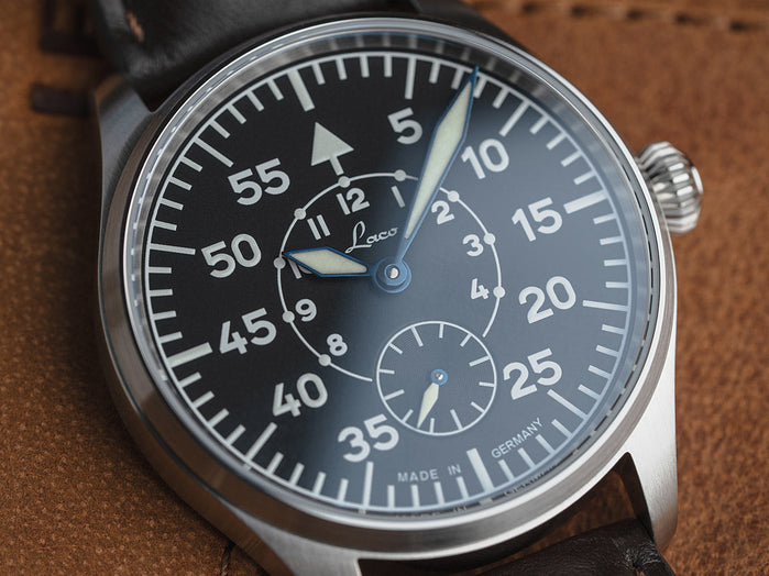 Laco Wurzburg 39 Type A Dial Black Dial angled shot picture