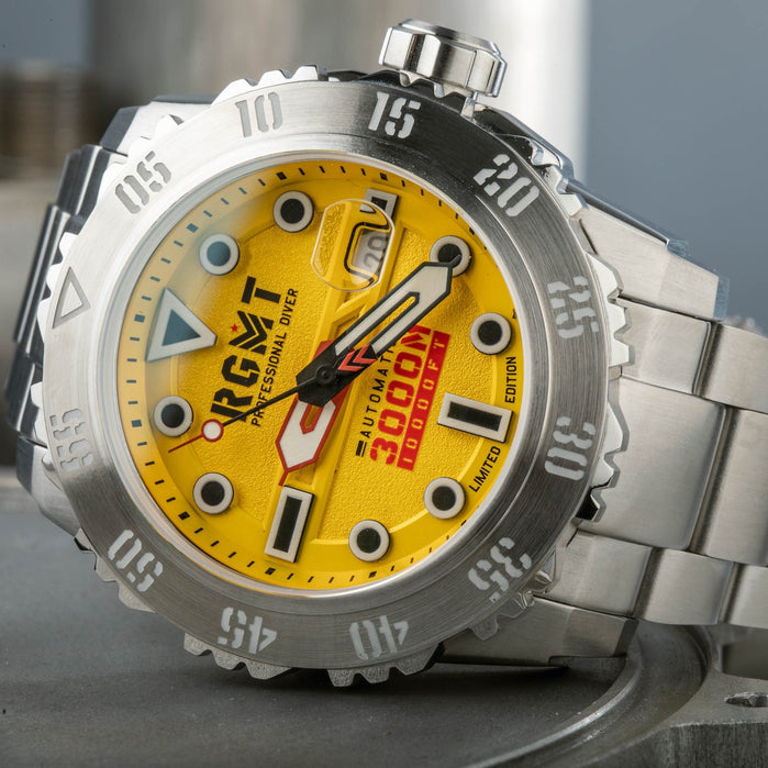 RGMT Ohio Automatic Yellow Limited Edition angled shot picture