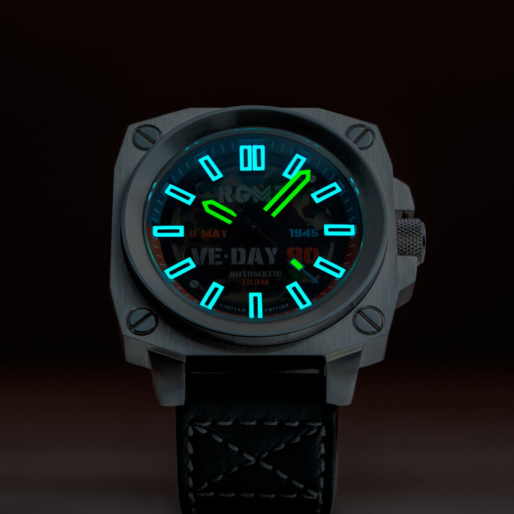 RGMT Altimeter Skeleton Automatic VE-Day 80th Limited Edition Freedom Black