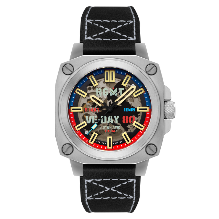 RGMT Altimeter Skeleton Automatic VE-Day 80th Limited Edition Freedom Black
