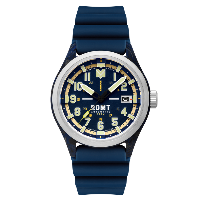 RGMT Defender Automatic Limited Edition Cobalt Blue angled shot picture