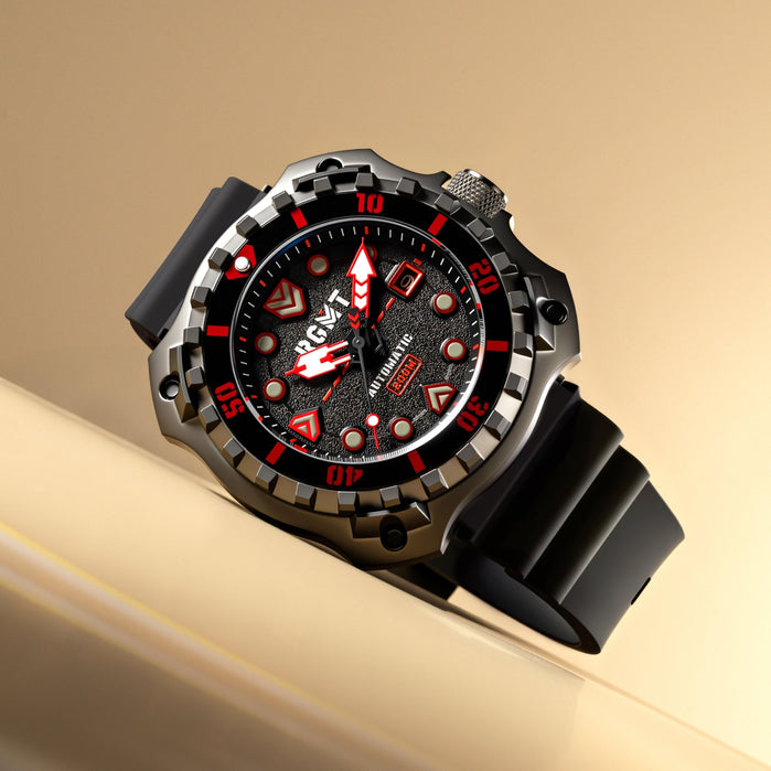 RGMT Minesweep Automatic Stealth Red angled shot picture