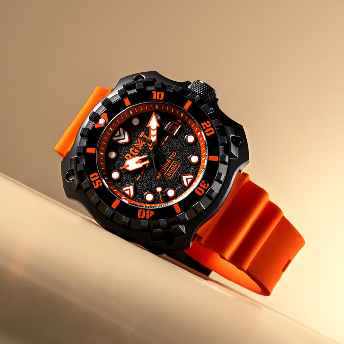 RGMT Minesweep Automatic Tangerine angled shot picture