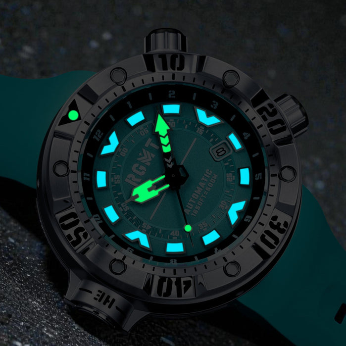 RGMT Depth Charge Automatic Ultramarine Wake angled shot picture