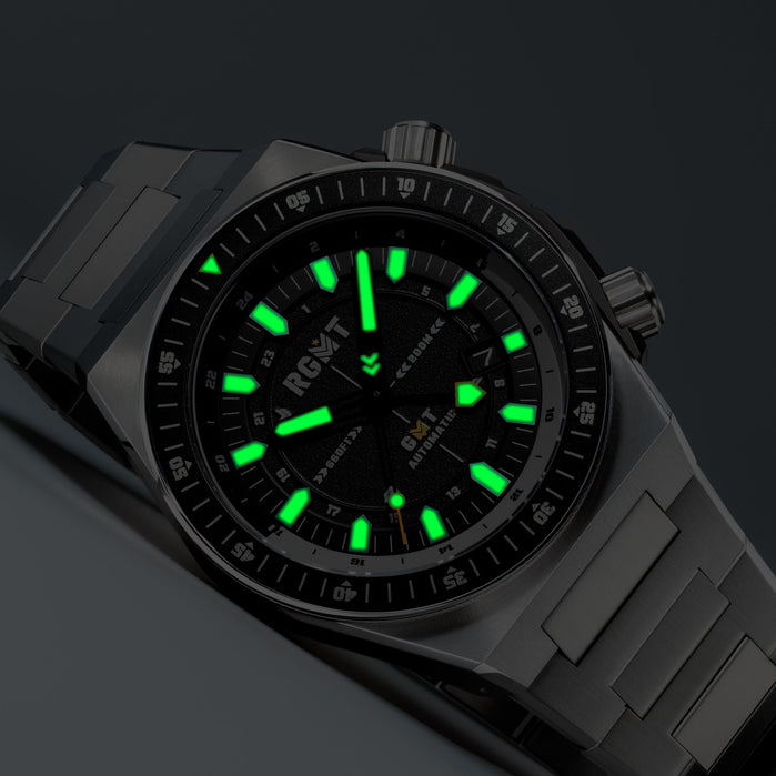 RGMT Marksman GMT Automatic All Black angled shot picture