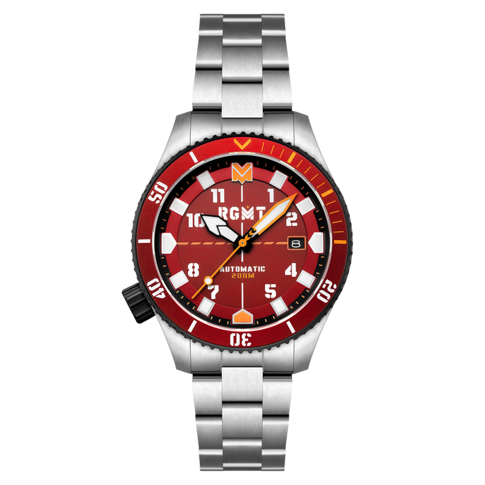 RGMT Recon Diver Automatic Maroon angled shot picture
