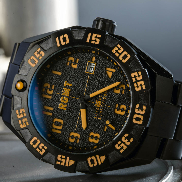 RGMT Field Master Automatic Watch Black Yellow
