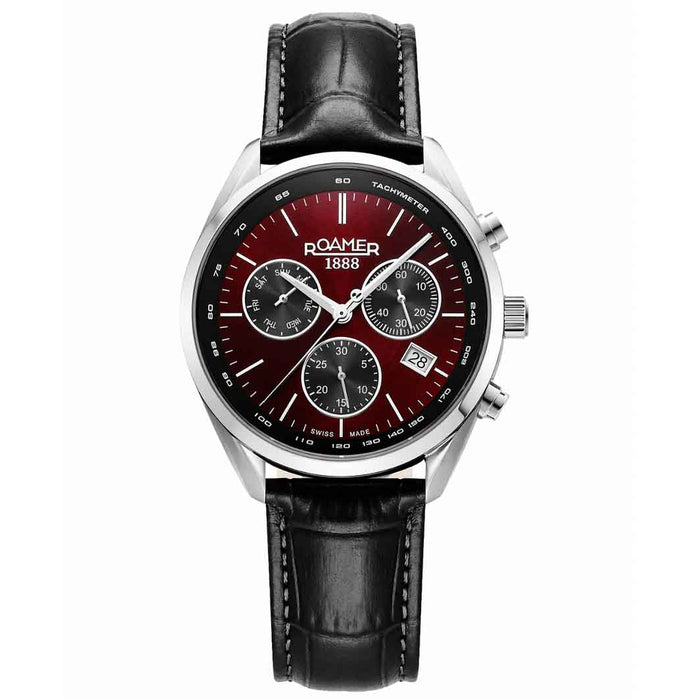 Roamer Pro Chrono Burgundy angled shot picture