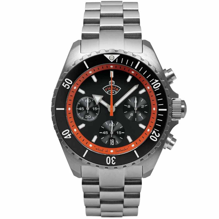 Ruhla Glasbach Cup Chronograph Black angled shot picture