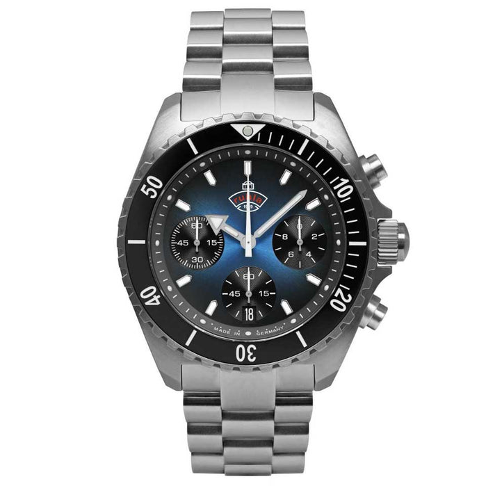Ruhla Glasbach Cup Chronograph Dark Blue angled shot picture
