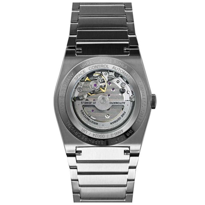 Ruhla Space Control Open Heart Automatic Gray angled shot picture