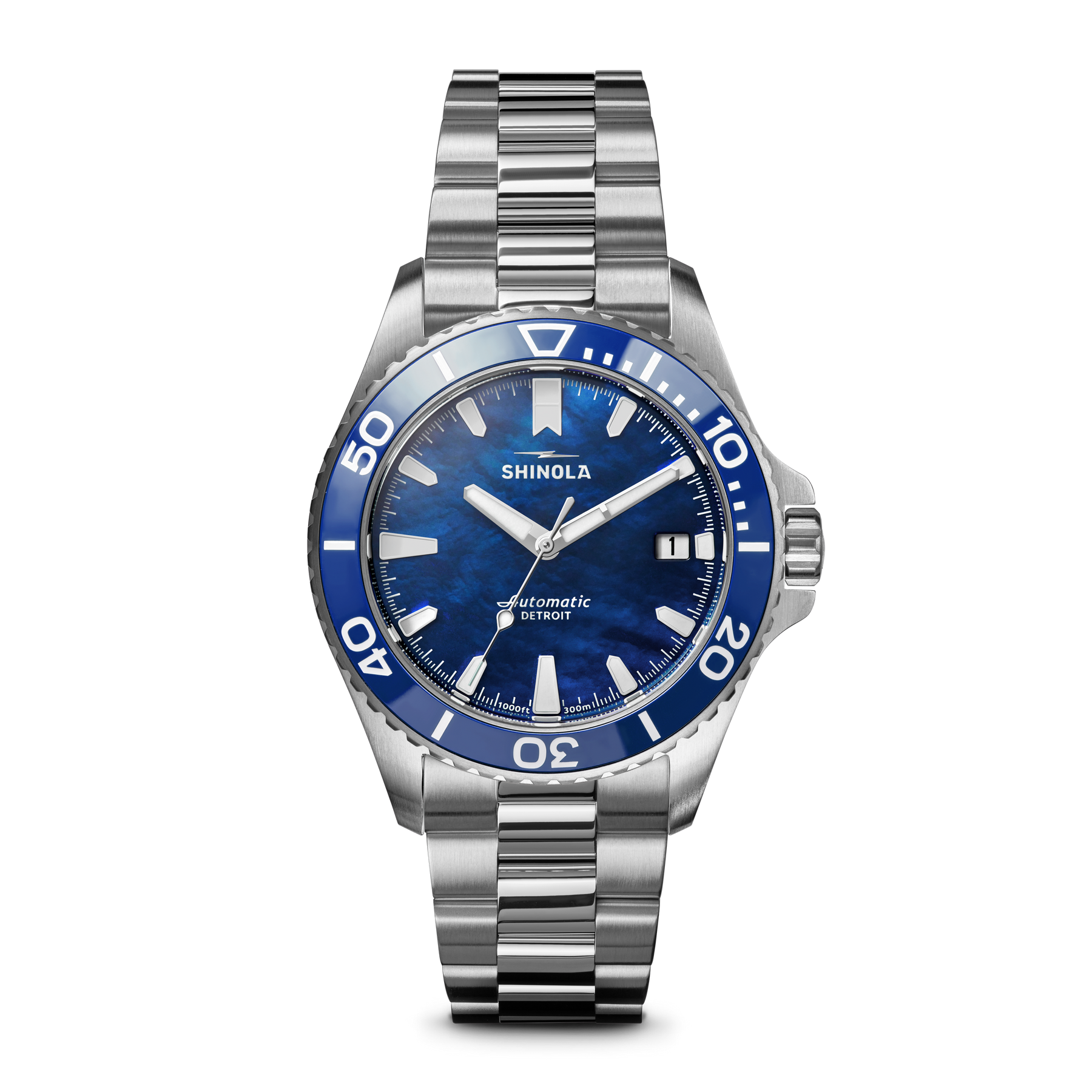 Shinola Monster Automatic Lake Michigan 39mm Lake Blue  display picture 2