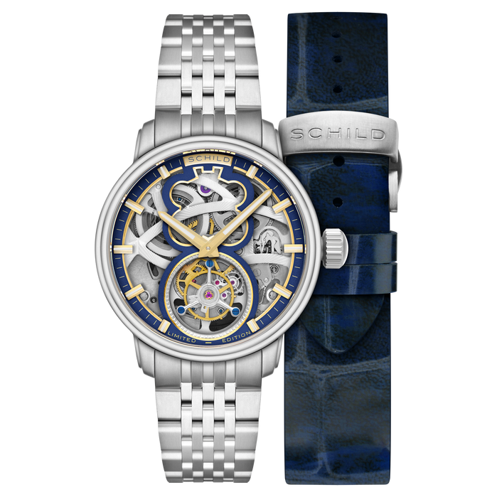 Schild Maximillian Tourbillon Limited Edition Cobalt Gleam angled shot picture
