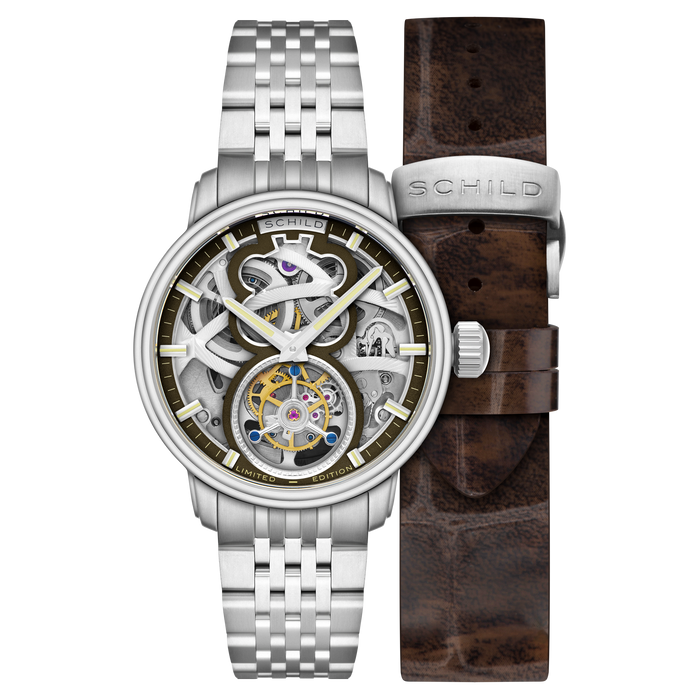 Schild Maximillian Tourbillon Limited Edition Walnut Drift angled shot picture
