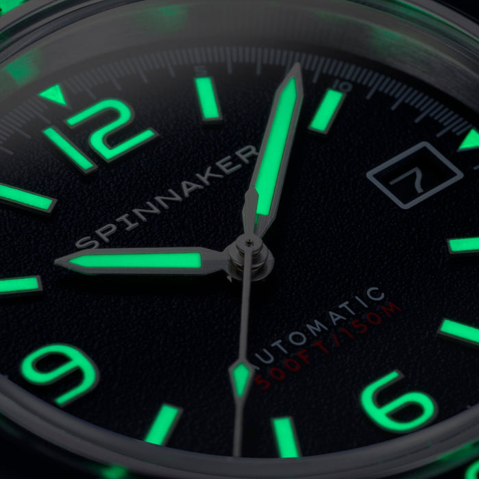 Spinnaker Fleuss Automatic Prussian Blue angled shot picture