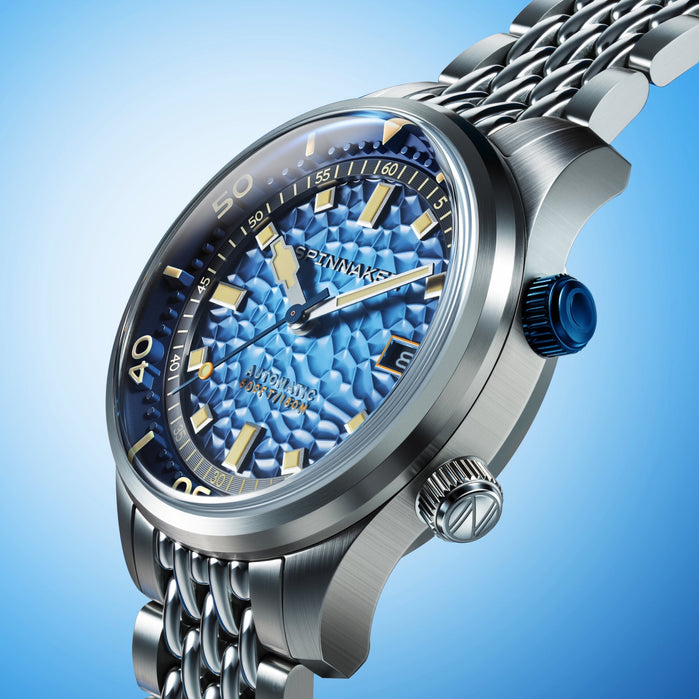 Spinnaker Bradner Automatic Glacier Blue angled shot picture