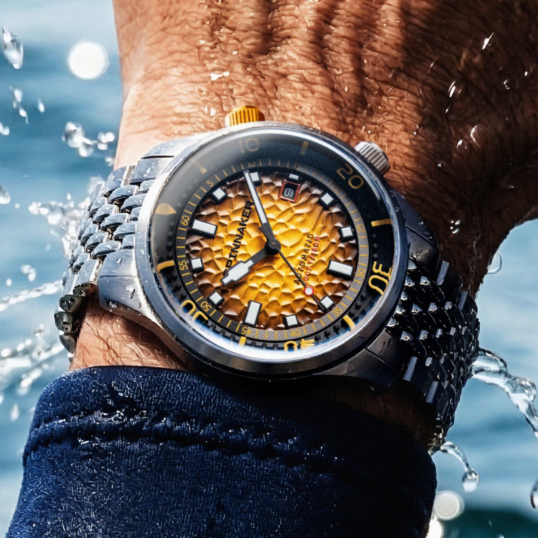 Spinnaker Bradner Automatic Saffron Splash | Watches.com