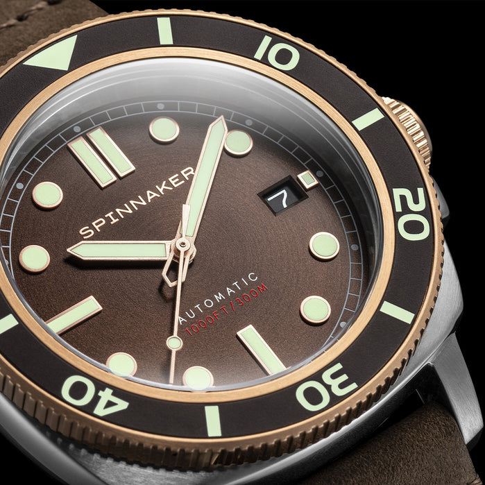 Hull Diver Automatic Cognac Brown angled shot picture