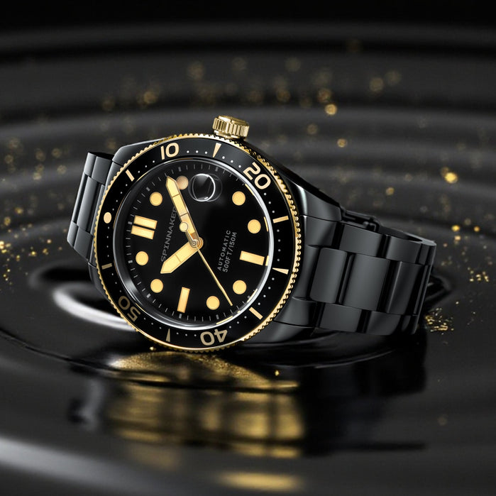 Spinnaker Croft Mid-size Automatic Sable Shine angled shot picture