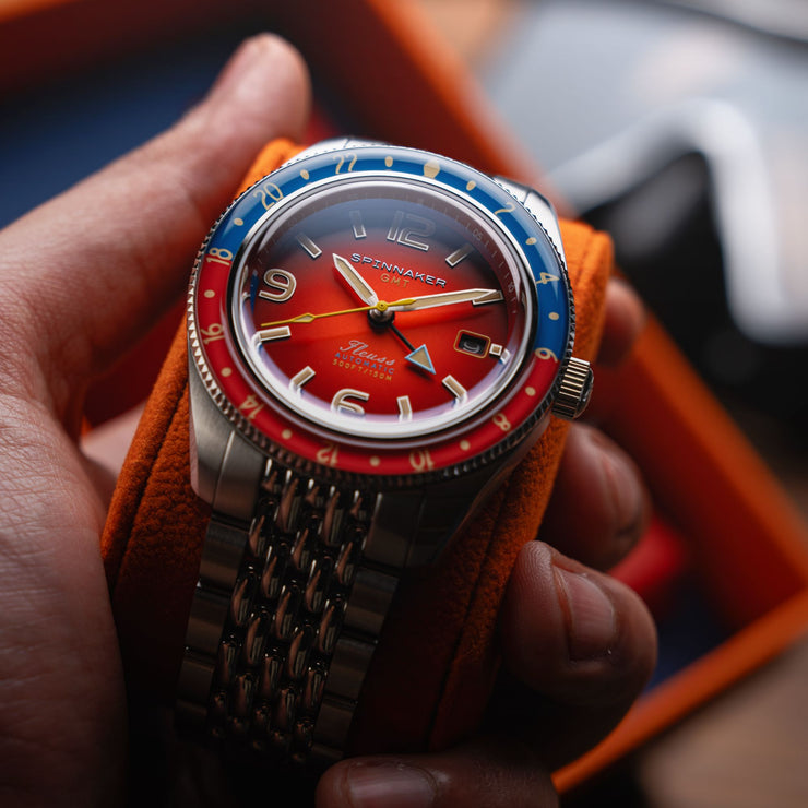 Spinnaker Fleuss GMT Automatic Burnt Orange | Watches.com