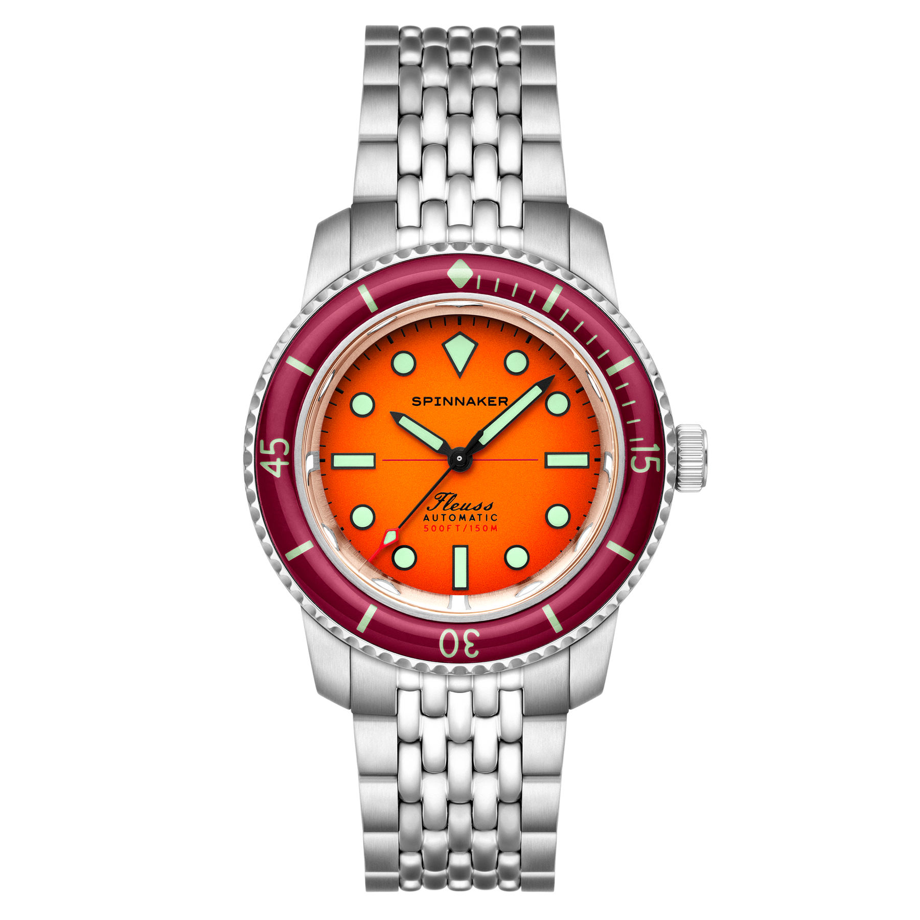 Spinnaker Fleuss 40 Automatic Sunset Amber – Watches.com