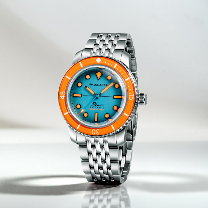 Spinnaker Fleuss 40 Automatic Teal Mirage angled shot picture