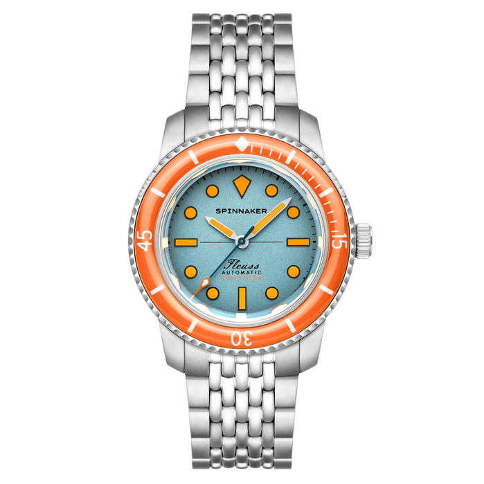 Spinnaker Fleuss 40 Automatic Teal Mirage angled shot picture