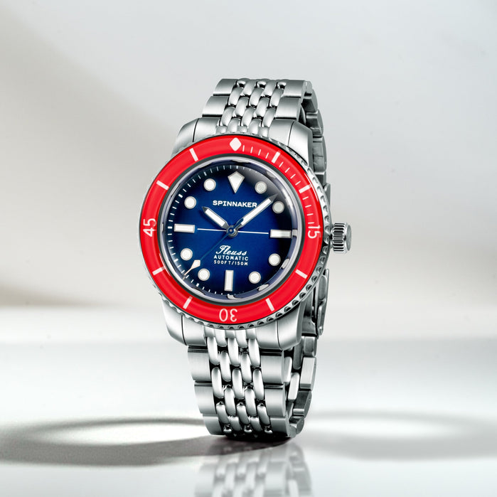 Spinnaker Fleuss 40 Automatic Royal Splash angled shot picture