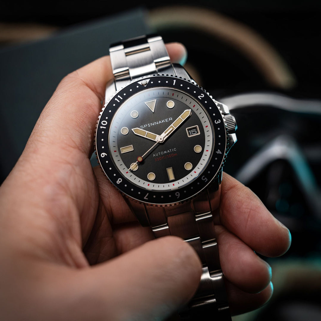 Spinnaker Croft Pioneer Automatic Shadow Black | Watches.com