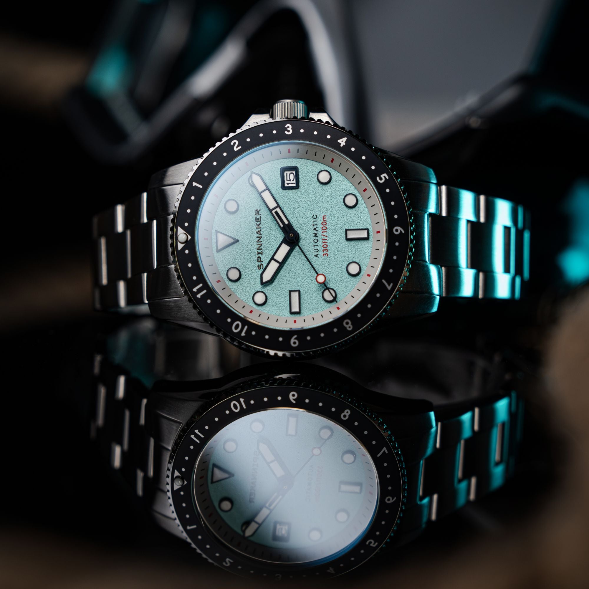 Spinnaker Croft Pioneer Automatic Saxe Blue | Watches.com
