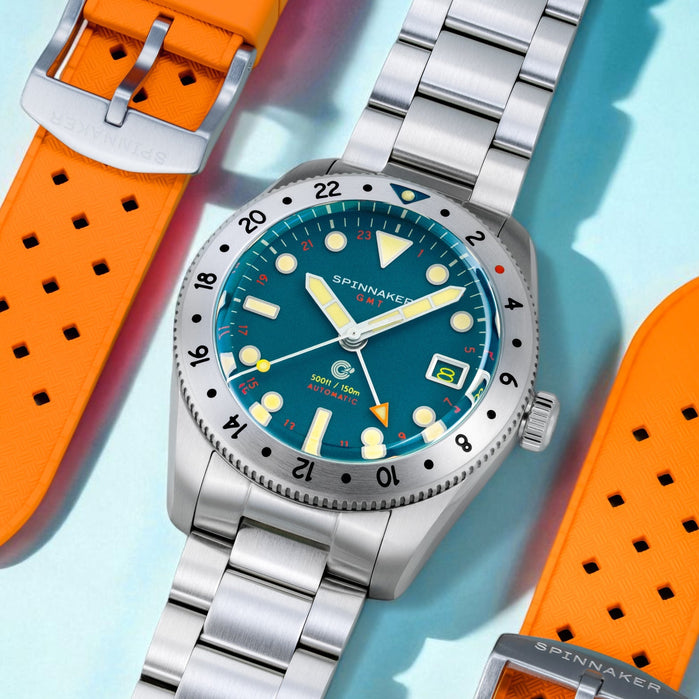 Spinnaker Croft 39 GMT Automatic Pacific Pulse angled shot picture