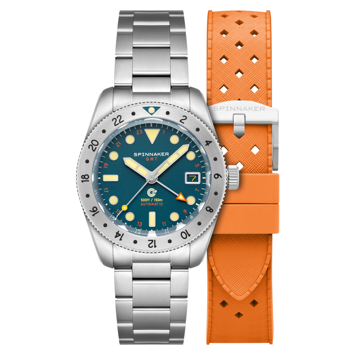 Spinnaker Croft 39 GMT Automatic Pacific Pulse angled shot picture