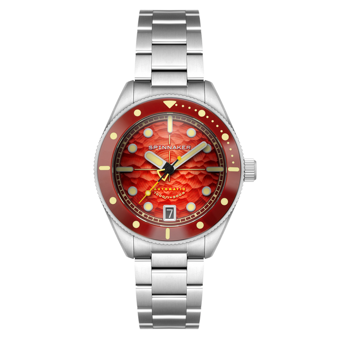 Spinnaker Challenger Automatic Fiery Red angled shot picture