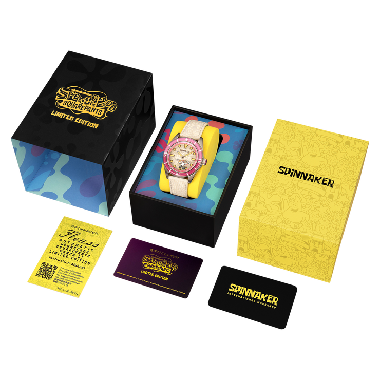 Spinnaker Fleuss Automatic Spongebob Squarepants Frenemies Limited Edition Sandy White
