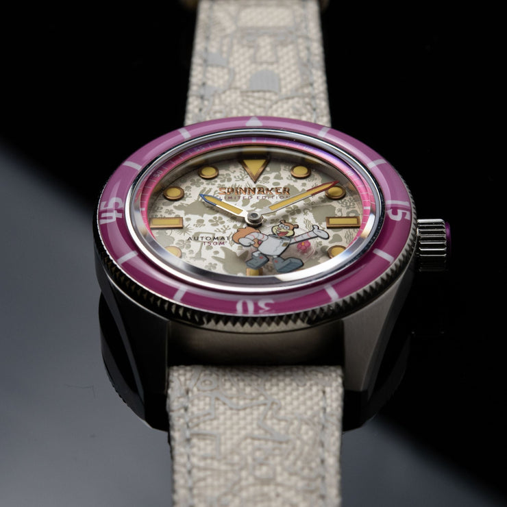 Spinnaker Fleuss Automatic Spongebob Squarepants Frenemies Limited Edition Sandy White