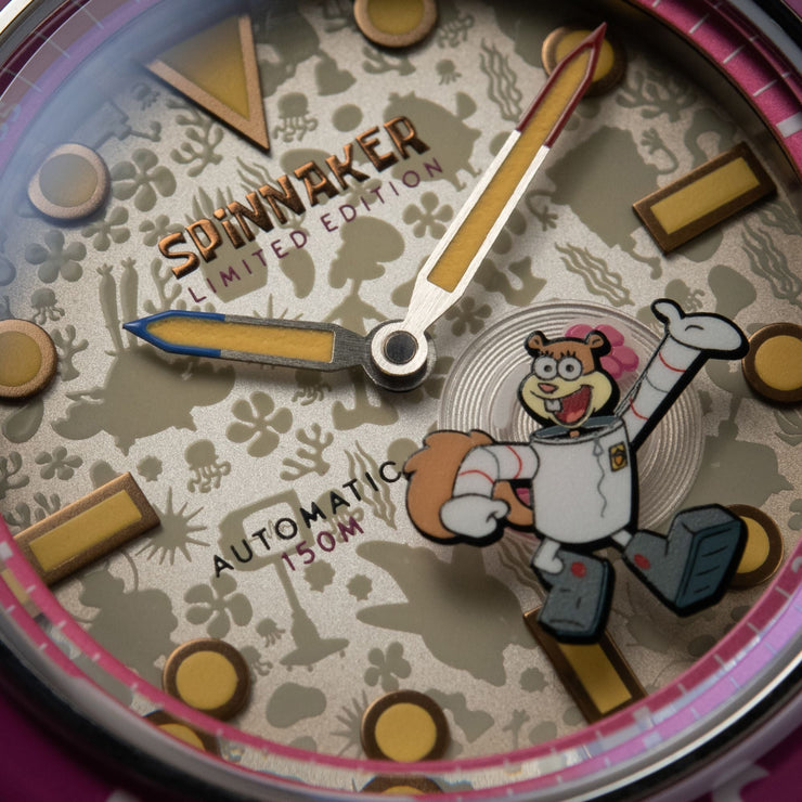 Spinnaker Fleuss Automatic Spongebob Squarepants Frenemies Limited Edition Sandy White