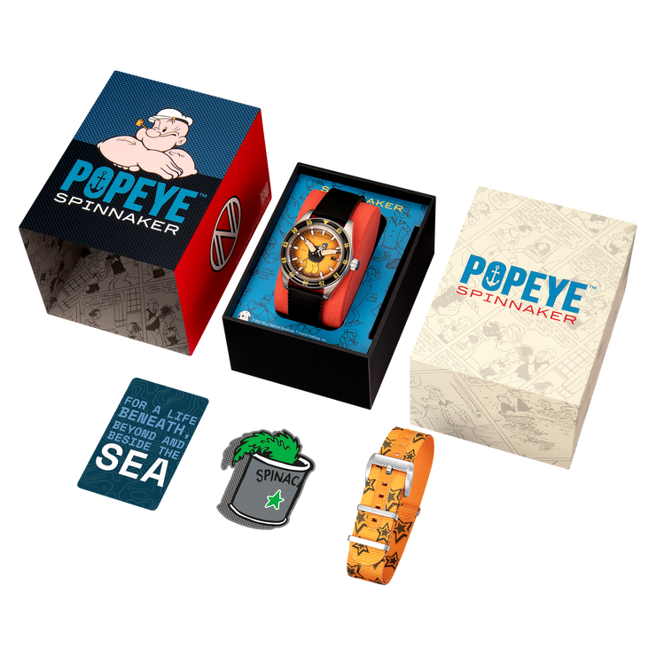 Spinnaker Fleuss Automatic Popeye Bronemies Limited Edition Brutus Yellow